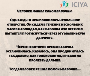 Притча о бабочке.
